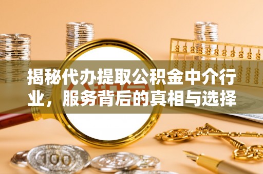 郴州揭秘代办提取公积金中介行业，服务背后的真相与选择指南