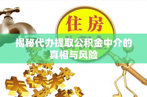 郴州揭秘代办提取公积金中介的真相与风险