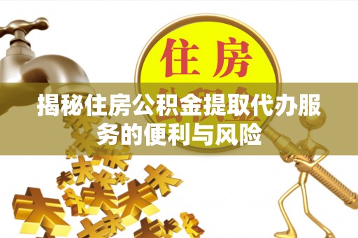 郴州揭秘住房公积金提取代办服务的便利与风险