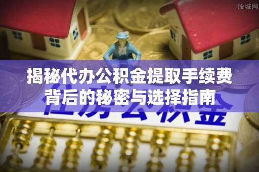 郴州揭秘代办公积金提取手续费背后的秘密与选择指南