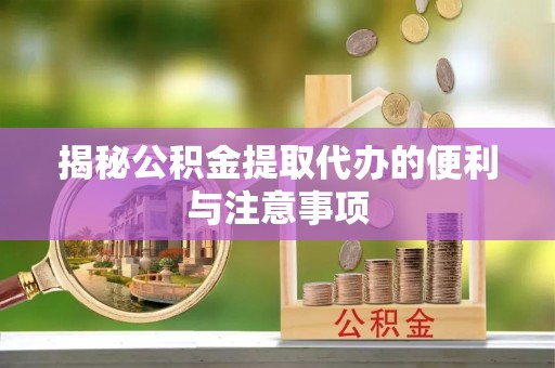 郴州揭秘公积金提取代办的便利与注意事项